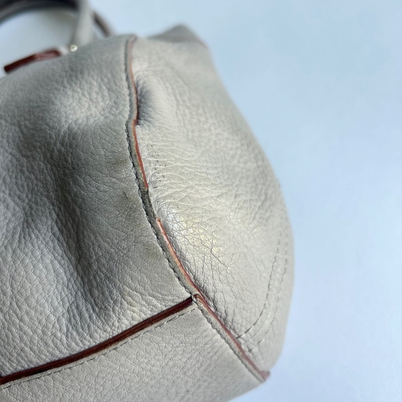 Kate Spade Grey Genuine Pebble Leather Handbag Shoulder Bag - Picture 10 of 15